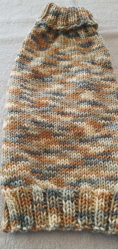SOLD OUT New Handknitted Dog Sweater, Large, Sandtones